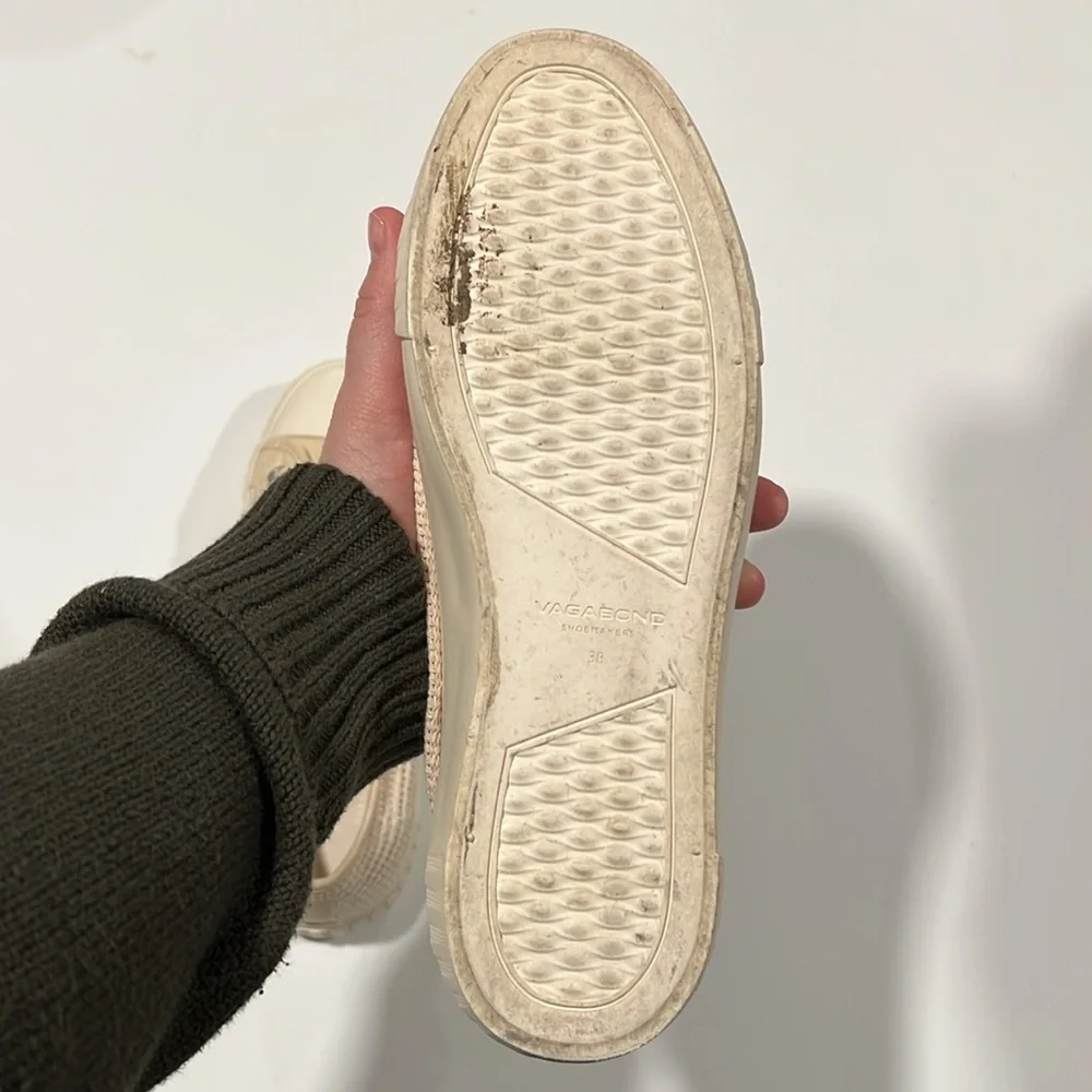 Vagabond Shoemaker - 7/38, beige, khaki woven canvas shoes‎